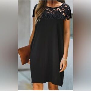 Sundress Black Off the Shoulder Sleeveless MIDI Sundress